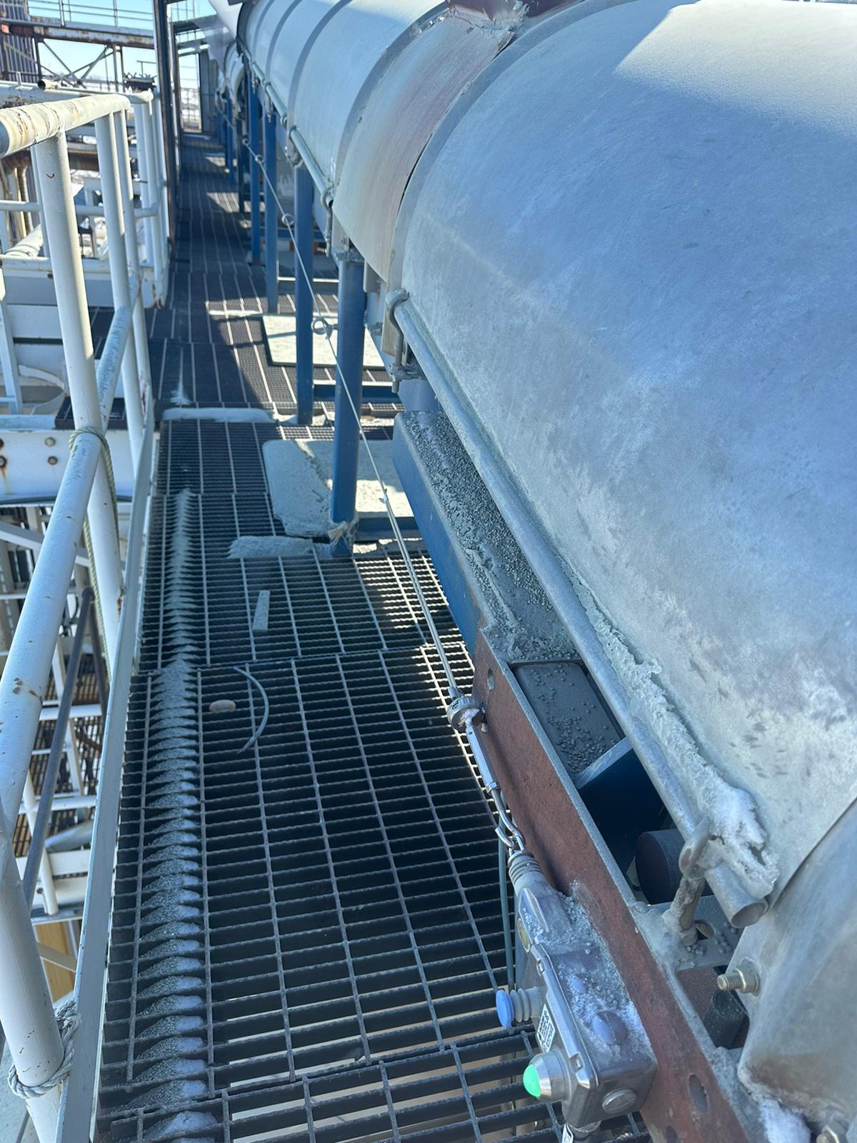 The newly designed and installed cable safety system created by Current Group for the Tiger-Sul conveyor system.