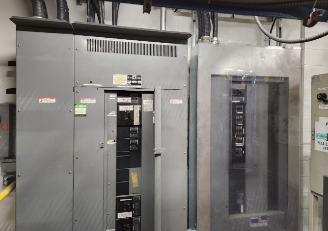 An electrical control panel is typically kind of metal box to enclosed all electrical components.