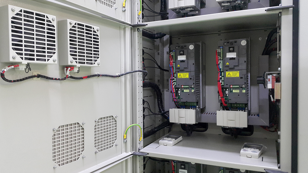 Variable frequency drive control panel